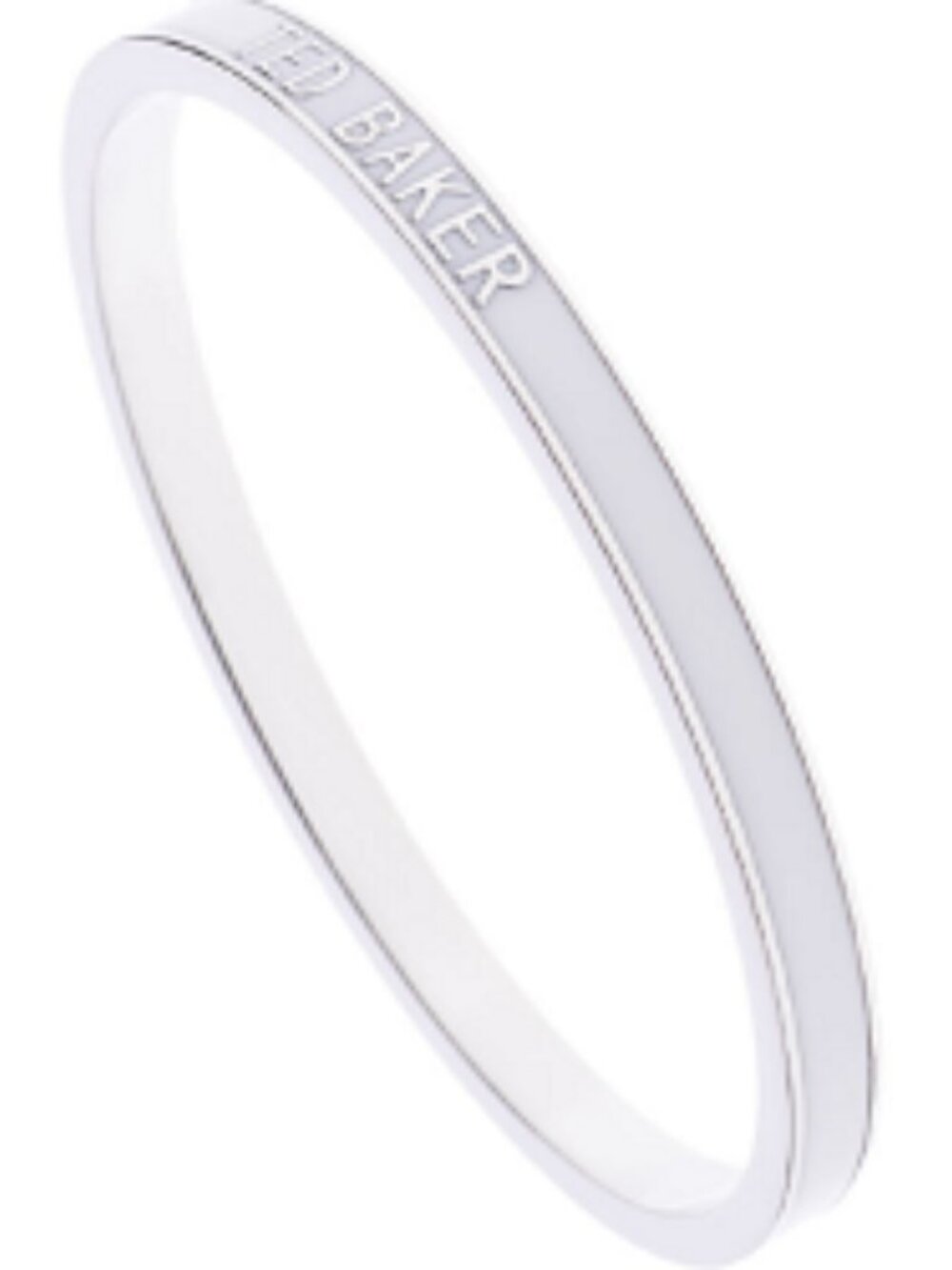 Ted Baker Clary Narrow Enamel Bangle in White